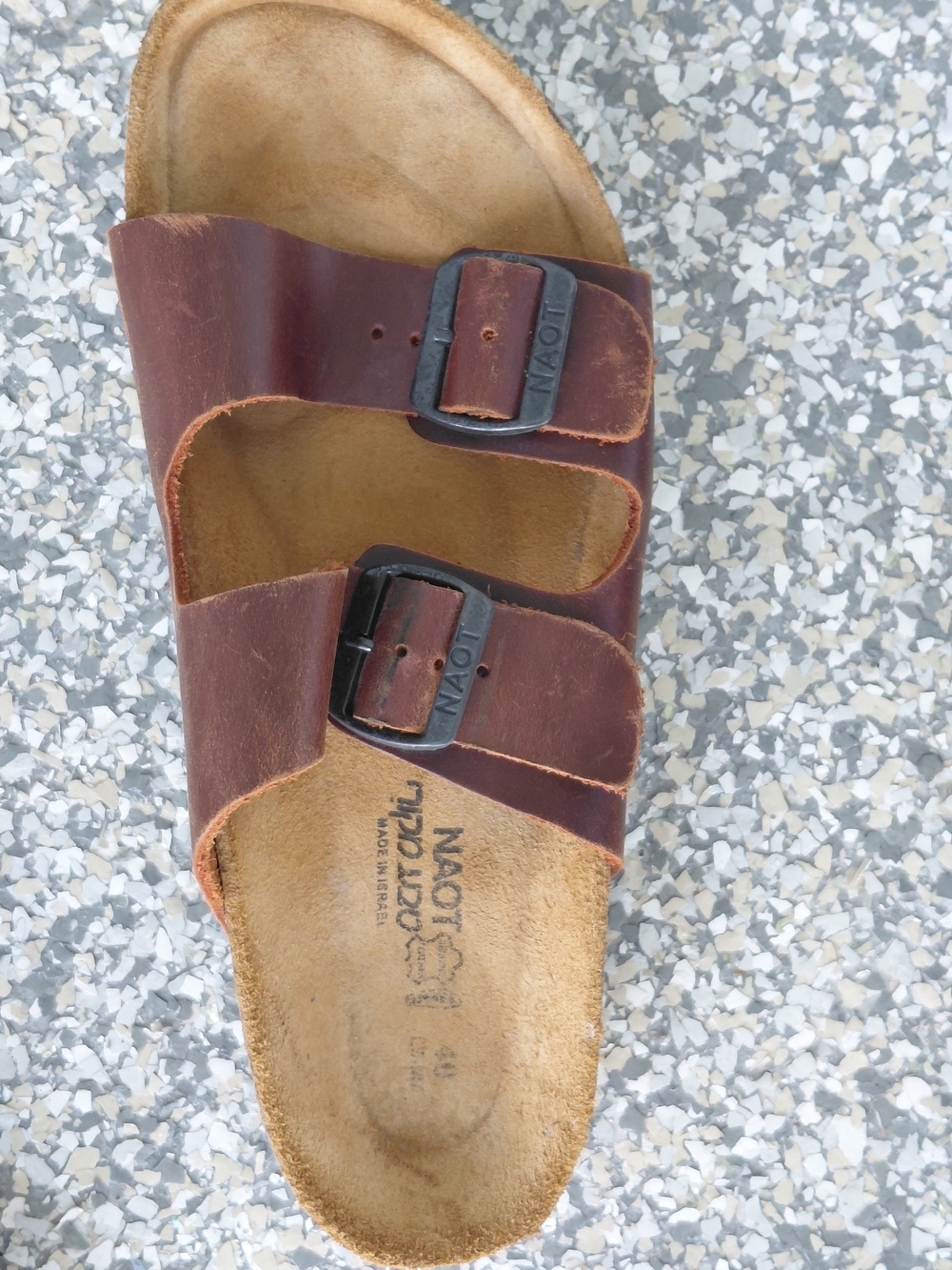 NAOT Santa Barbara Leather Slides Brown Cork Sandals Women’s 9 / EU 40 - Picture 7 of 9